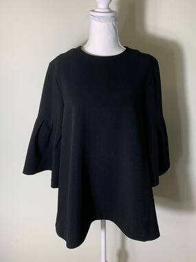 Edit Black Bell Sleeve Top Sz L